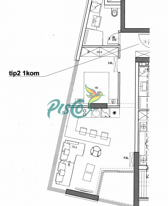 Apartmani – centar Budva, 50 m2, 45 m2, 71 m2, 73 m2